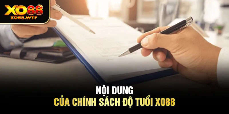 Nội dung của chính sách độ tuổi XO88 Nội dung của chính sách độ tuổi XO88